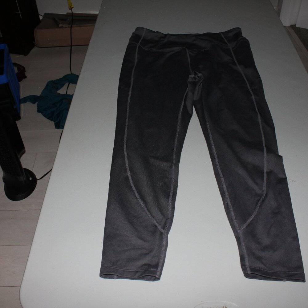 Grey Zella High Waist Ankle Leggings Size XL New